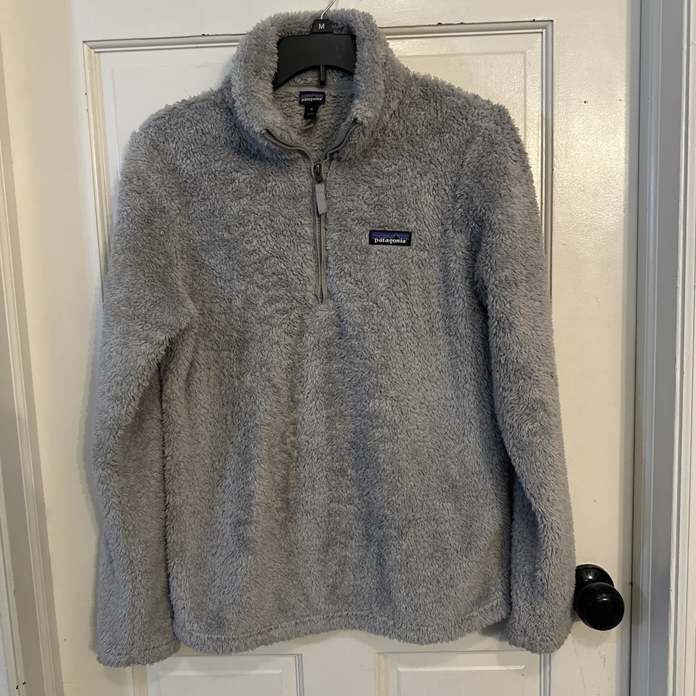 Patagonia Quarter Zip Fleece Pullover Los Gatos Grey Women's Size Medium